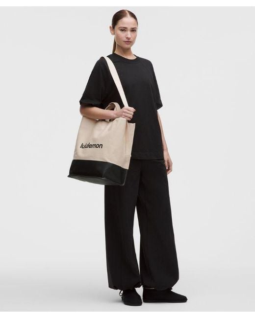 lululemon athletica White – Canvas Market Tote Bag 19L –
