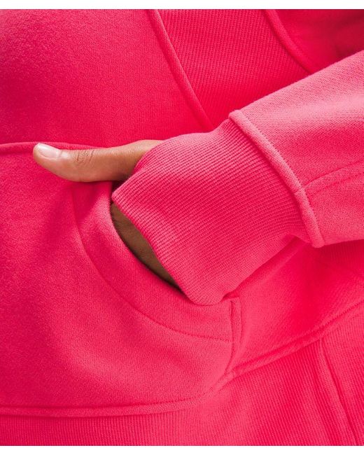 lululemon athletica Pink Scuba Oversized Full-zip Hoodie