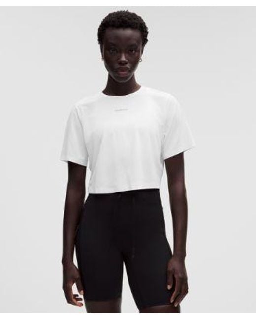 lululemon athletica White – Lightweight Relaxed Running Short-Sleeve Shirt – – Size Large