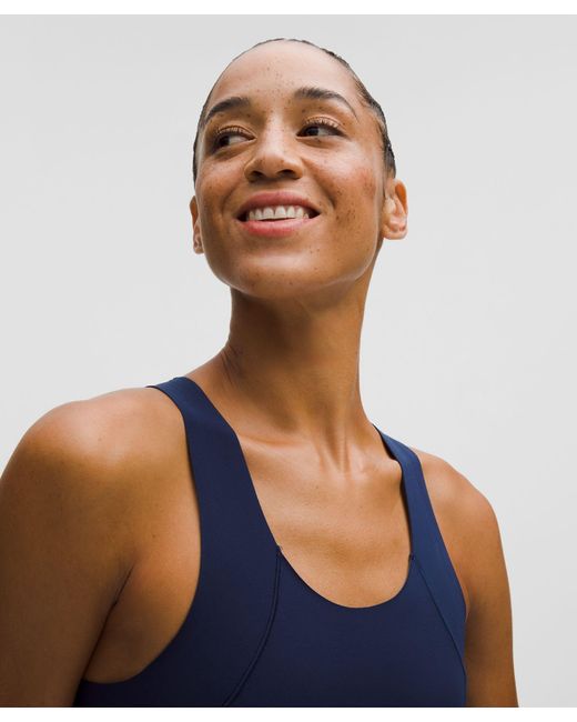 lululemon athletica Blue Go Further Split-Short Runsie 3"