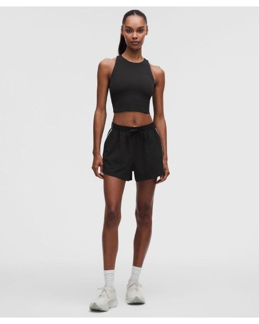 lululemon athletica Black Court Rival High-Rise Short 3"
