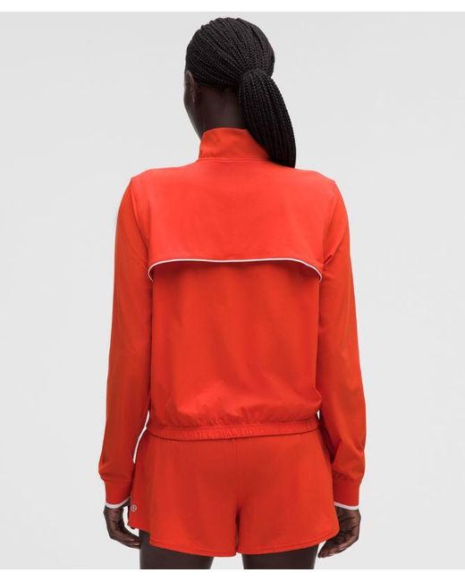 lululemon athletica Red Court Rival Tennis Track Jacket