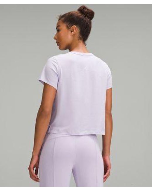 lululemon athletica White Classic-fit Cotton-blend T-shirt