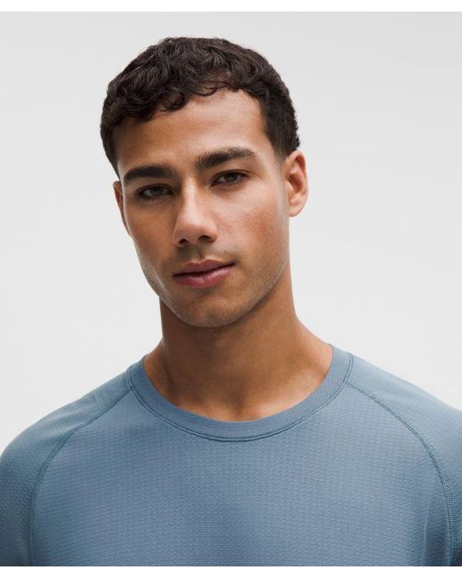 lululemon athletica Blue Metal Vent Tech Long-Sleeve Shirt for men