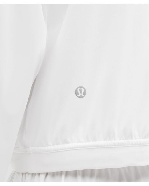lululemon athletica White Sleek Full-Zip Running Jacket