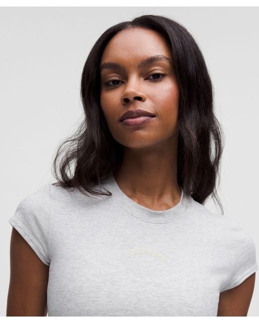 lululemon athletica White Organic Cotton Baby Tee