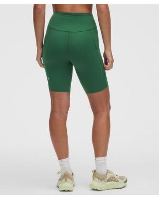 lululemon athletica Green Fast And Free High-Rise Short 8"