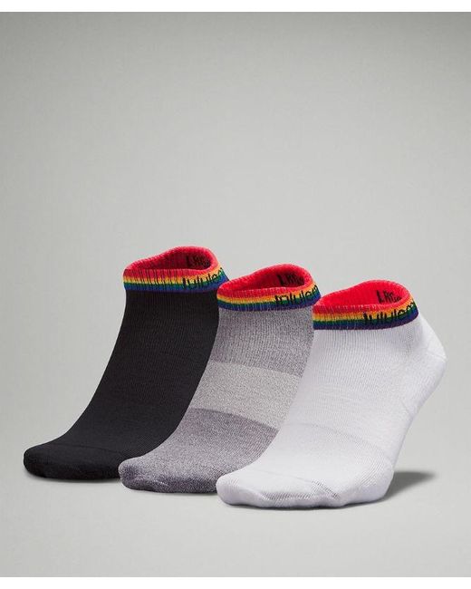lululemon athletica Gray – Daily Stride Comfort Low-Ankle Socks 3 Pack – // – for men