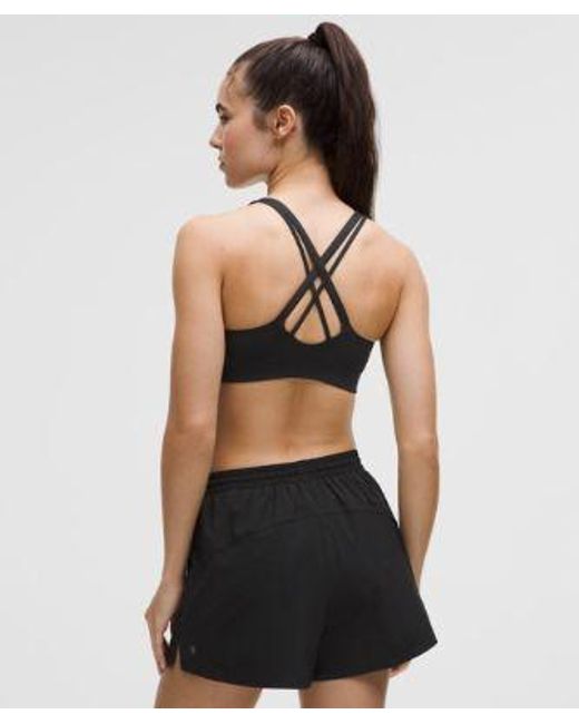 lululemon athletica Black Energy Bra Medium Support, B-D Cups
