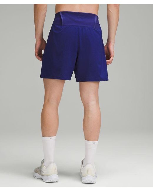 lululemon athletica Blue Vented Tennis Shorts 6" for men