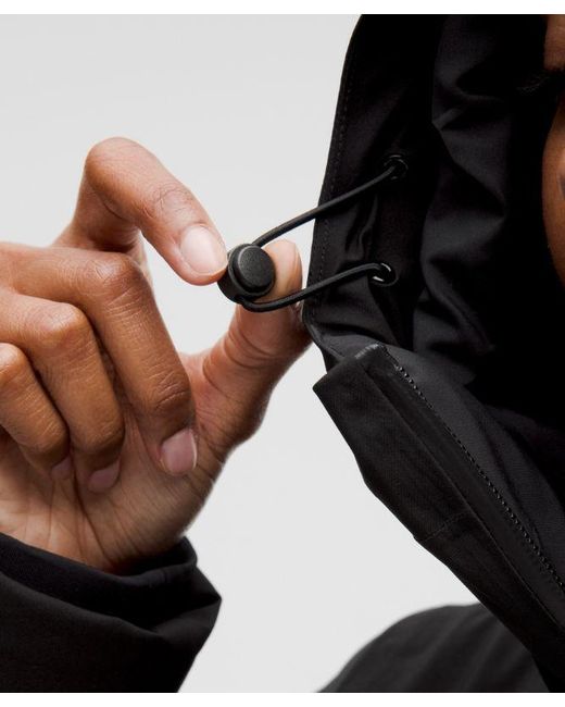 lululemon athletica Black Stretchseal Sleet Street 600-Down-Fill Long Jacket