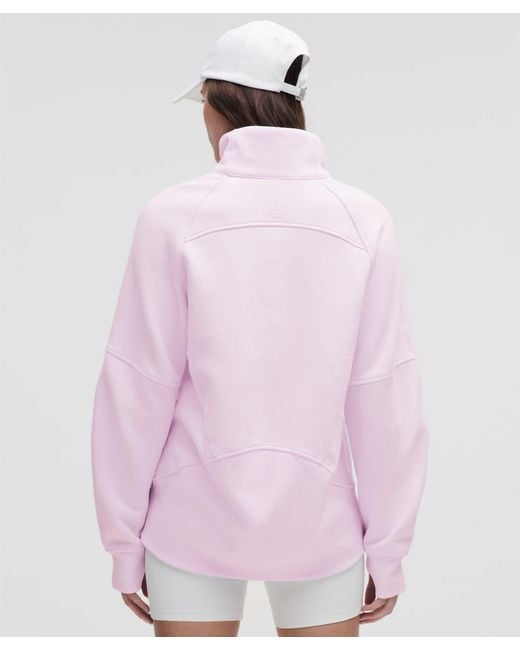 lululemon athletica Pink Scuba Oversized Funnel-Neck Half Zip