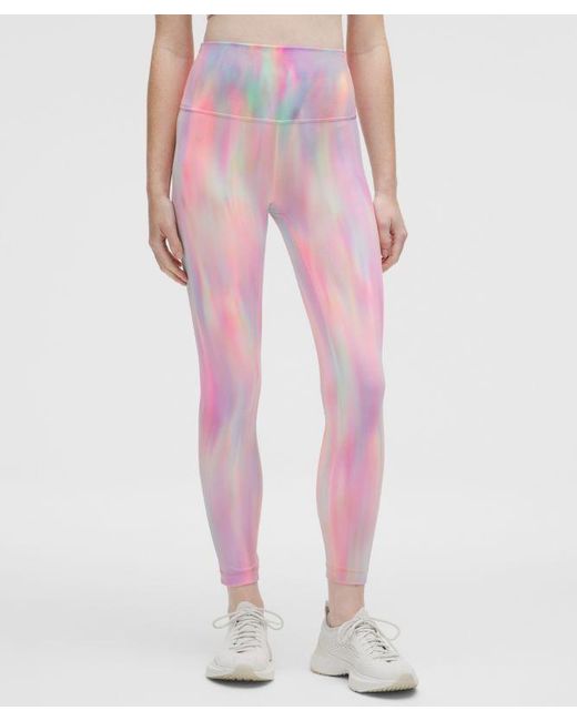 lululemon athletica Pink Wunder Train High Rise Tight