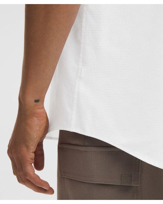 lululemon athletica Airing Easy Short-sleeve Shirt - Color White - Size L for men