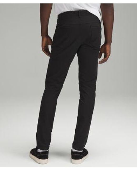 lululemon athletica Abc Slim-fit 5 Pocket Trousers 34"l Utilitech - Color Black - Size 28 for men