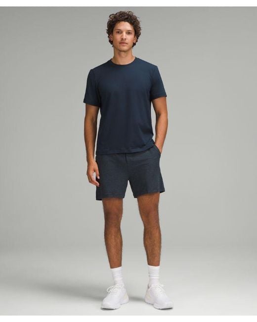 lululemon athletica Blue – Soft Jersey Short-Sleeve Shirt – – Size Large for men
