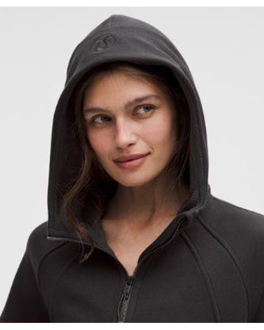 lululemon athletica Black – Scuba Oversized Full-Zip Hoodie Plush – – Size Medium/Large