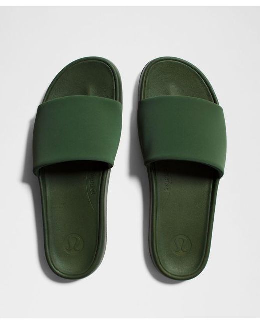 lululemon athletica Green – Restfeel Slides – – Size 14 for men