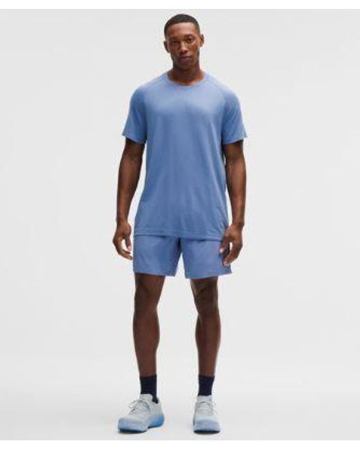 lululemon athletica Blue Pace Breaker Lined Short 7" for men
