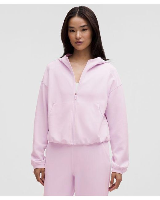 lululemon athletica Pink Softstreme Full-Zip Hoodie
