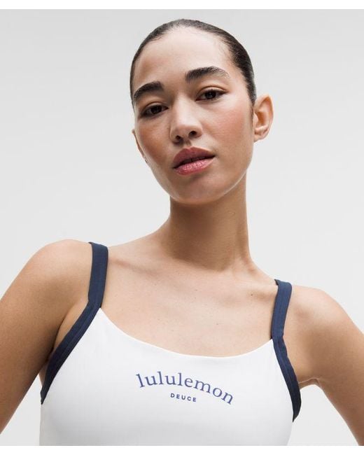 lululemon athletica Blue – Straight-Strap Sports Bra Light Support, B/C Cup Tennis Deuce – –