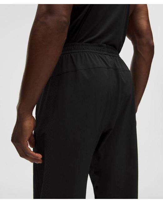 lululemon athletica Black Perforated Running Pant for men