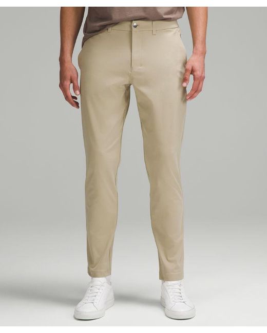 lululemon athletica Natural Abc Slim-fit Trousers 34"l Warpstreme - Color Khaki - Size 28 for men