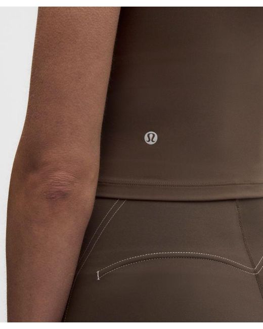 lululemon athletica Brown – Wunder Train Wide-Strap Tank Top Medium Support, B–D Cups – – Size 4