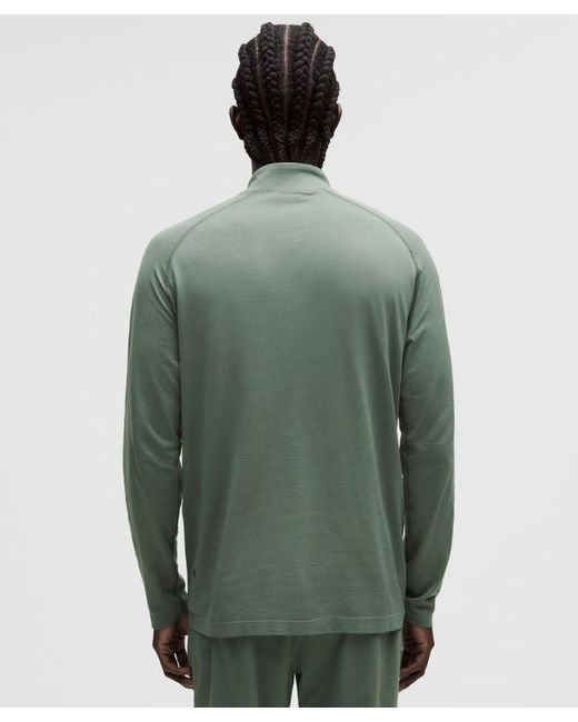 lululemon athletica Green – Metal Vent Tech Half Zip Long-Sleeve Top – – for men