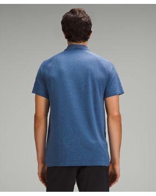 lululemon athletica Blue – Metal Vent Tech Polo Shirt – – for men