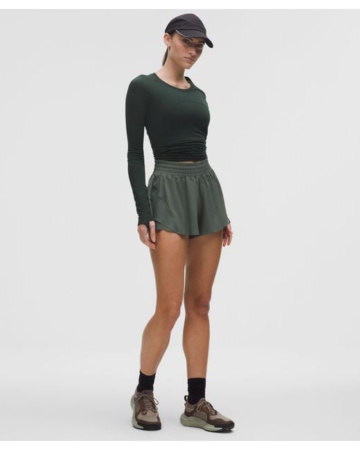 lululemon athletica Green Shake It Out High-Rise Running Short 2.5"