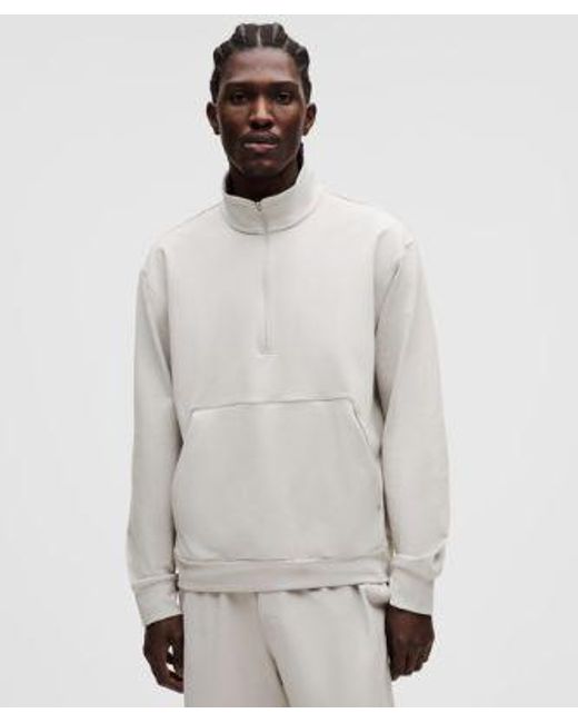 lululemon athletica Natural – Heavyweight Soft Jersey Half Zip Sweatshirt – – for men