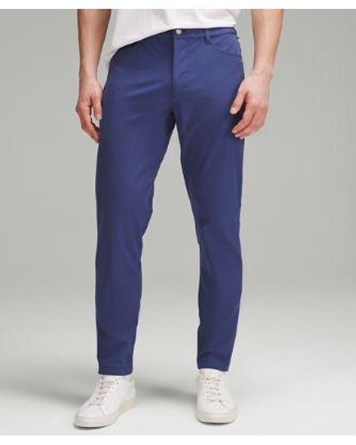 lululemon athletica Blue Abc Slim-fit 5 Pocket Pants 37"l Warpstreme for men