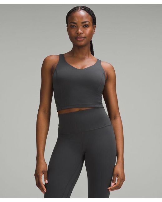 lululemon athletica Gray Aligntm Tank Top Light Support, C/d Cup