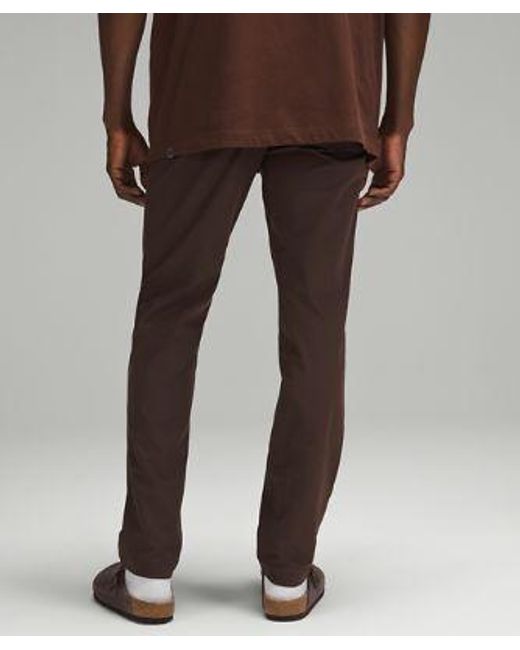 lululemon athletica Brown – Abc Classic-Fit 5 Pocket Trousers 30"L Warpstreme – – for men
