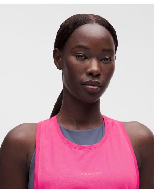 lululemon athletica Pink Fast And Free Singlet