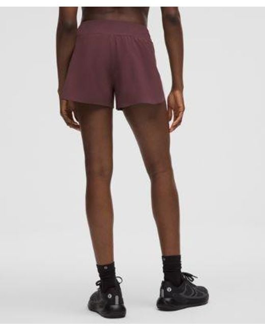 lululemon athletica Purple – Fast And Free High-Rise Classic-Fit Split Shorts – 3" – –