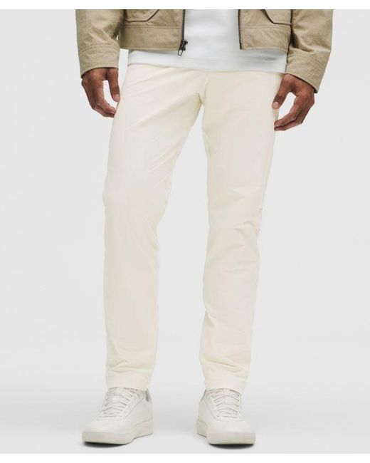lululemon athletica White Abc Slim-Fit 5 Pocket Pant 32L for men