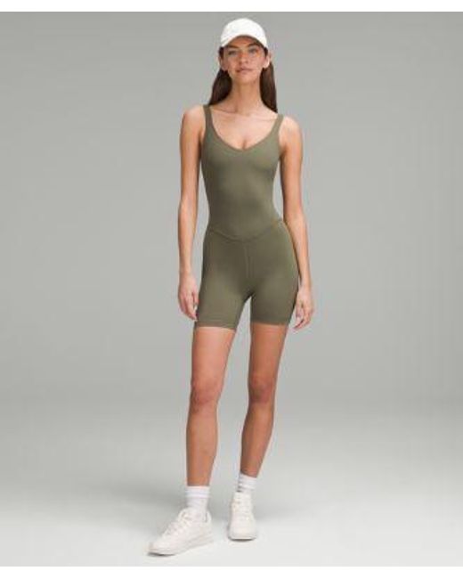 lululemon athletica Green – Align Bodysuit – 6" – – Size 14