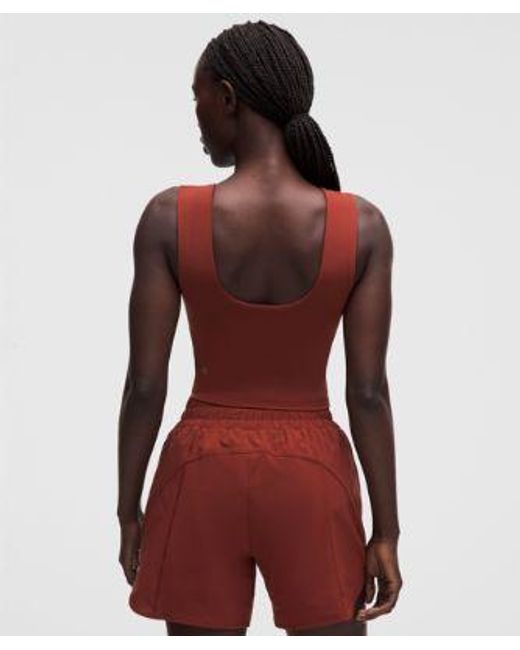 lululemon athletica Red – Wunder Train Wide-Strap Tank Top Medium Support, B–D Cups – – Size 4