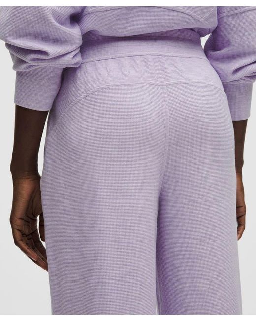 lululemon athletica Purple Scuba Mid-Rise Wide-Leg Pant
