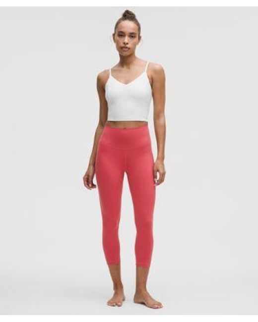 lululemon athletica Red Align High-Rise Crop 21"