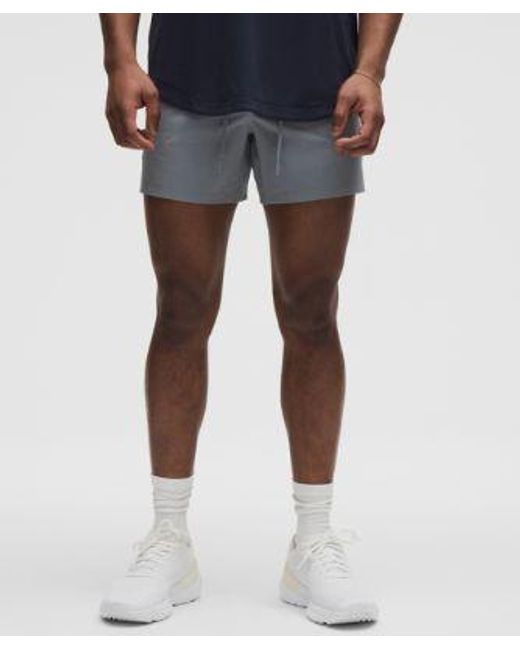 lululemon athletica Blue License To Train Linerless Short 5" for men