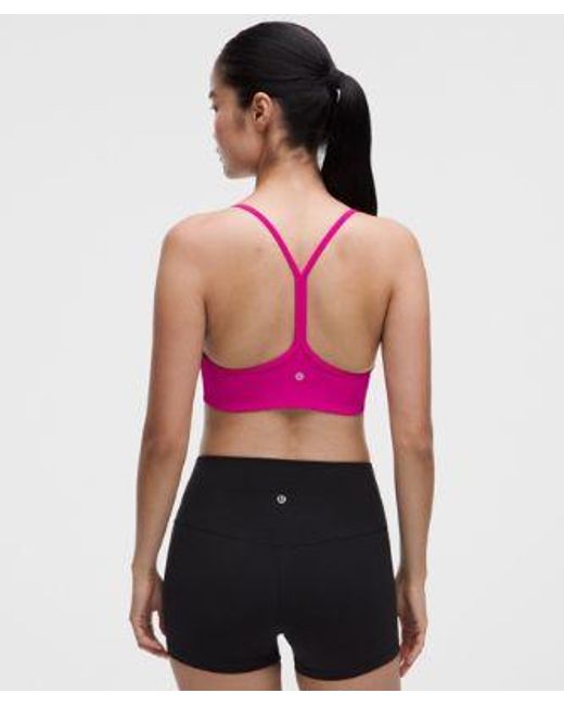 lululemon athletica Pink – Flow Y Sports Bra Light Support, A/B Cup Evolve – – Size Large