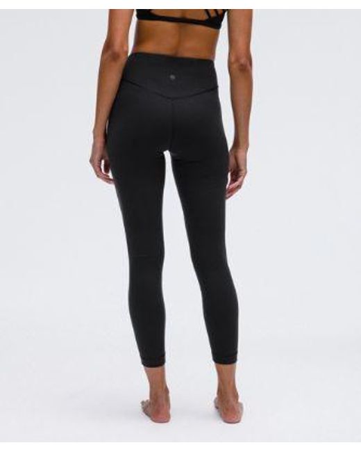 lululemon athletica Black Wunder Under Smoothcover High-Rise Tight 25"