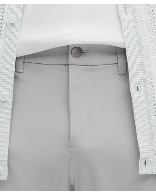 lululemon athletica Gray Abc Classic-fit Trousers 34"l Warpstreme - Color Silver/grey - Size 28 for men