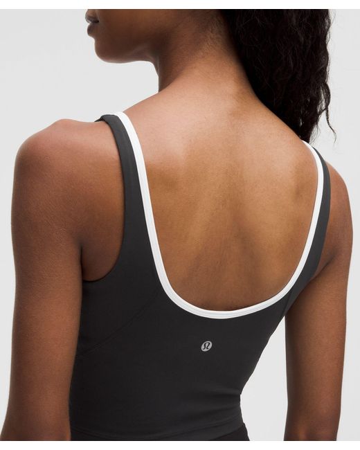 lululemon athletica Black Align Notched-Neck Tank Top