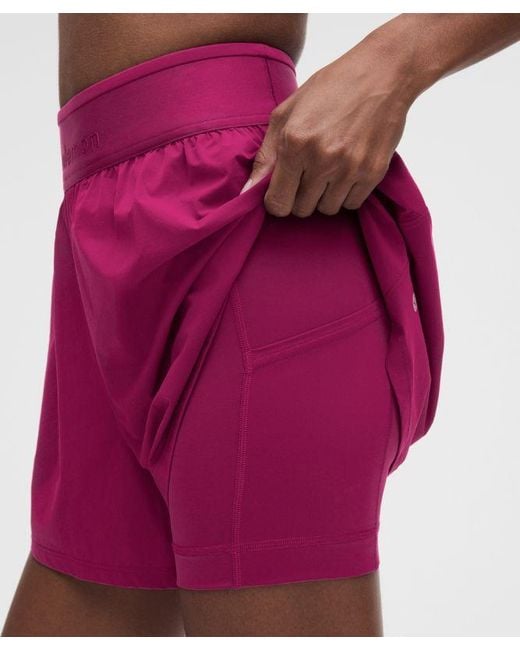 lululemon athletica Red License To Train Super-High-Rise 2-In-1 Short