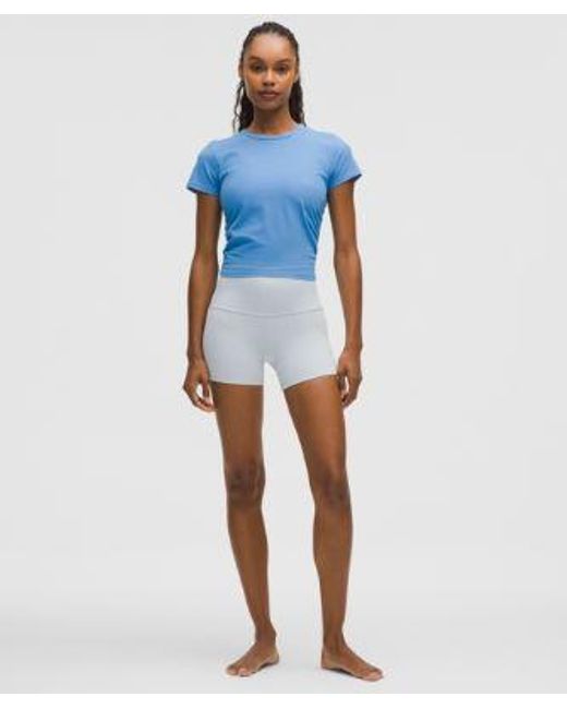 lululemon athletica Blue Align High-Rise Short 4"