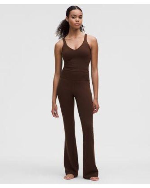 lululemon athletica Brown – Groove Nulu High-Rise Flared Pants Regular – – Size 4
